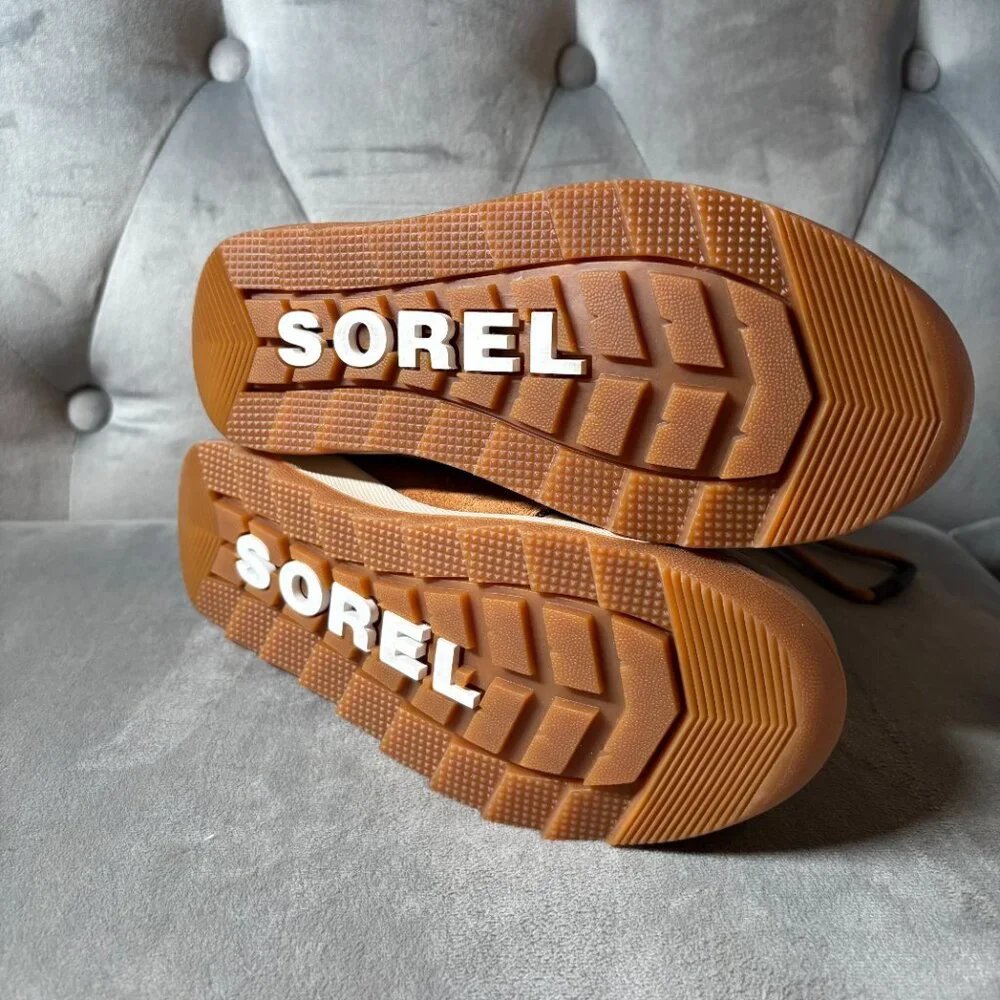SOREL Youth Whitney Joan‎ Lace Brown Suede Waterproof Boots Size 1 NEW
